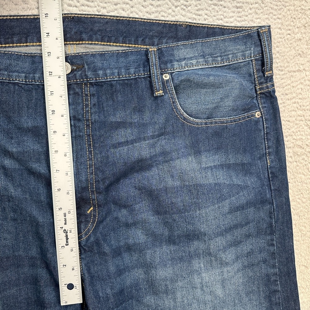Levi 569 Jeans Men's Size 44X32 (Fits 46X32) Loose Straight Blue Wash Denim - Picture 10 of 11
